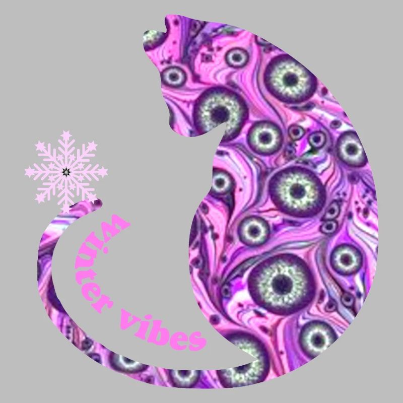 Chat avec flocon de neige E 6