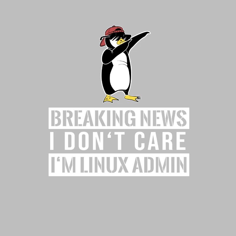 IT nerd Linux Linux penguin geek ingénieur logiciel