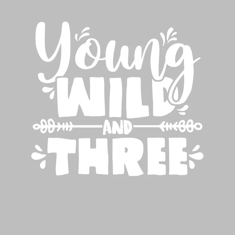 Young Wild Three 3. Geburtstag Mädchen Junge