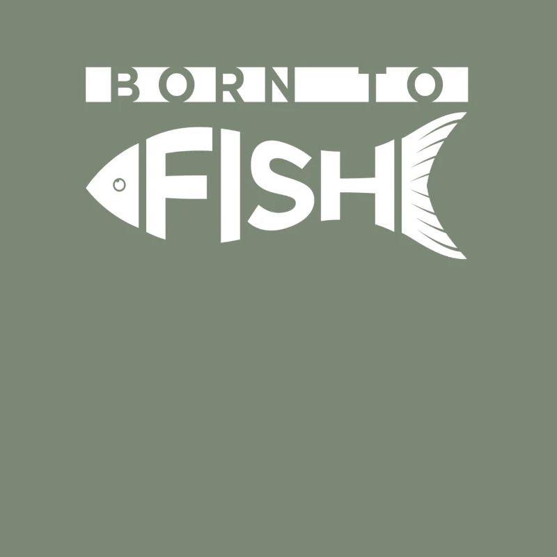 Conception de pêche drôle - Born To Fish