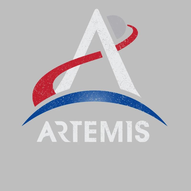 Logo du programme Artemis Lune Mars Espace Nasa Lunaire Mi