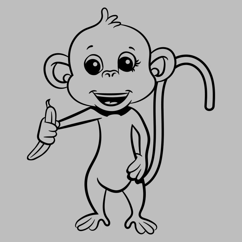 affe hat banane