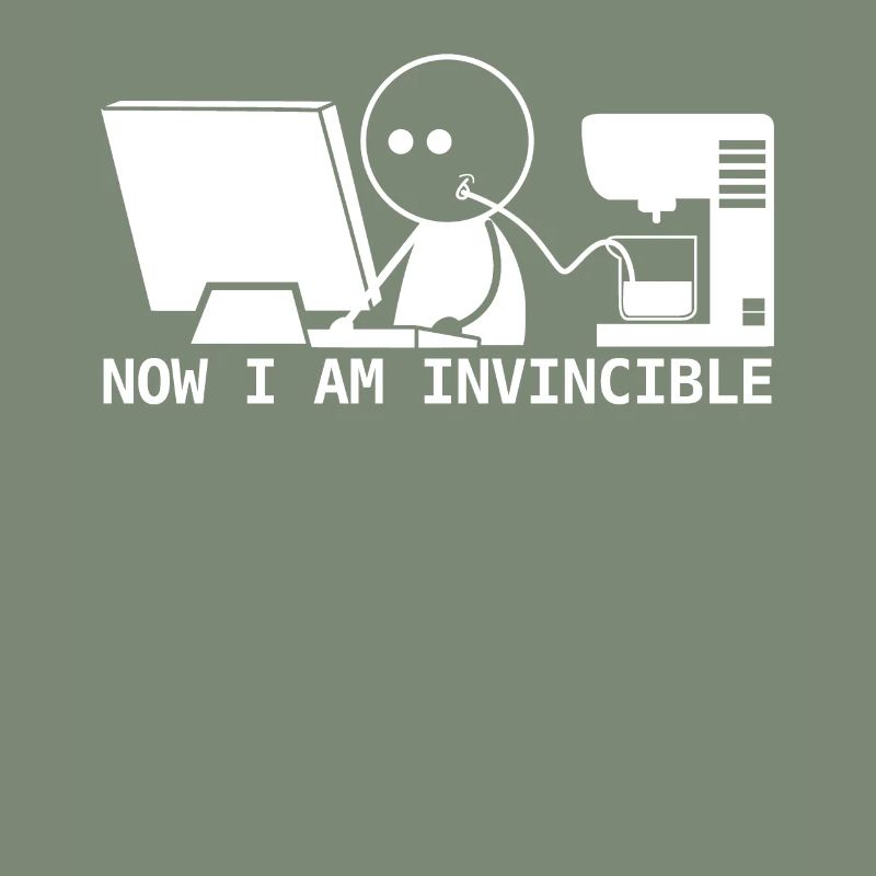 Admin programmer nerd with coffee