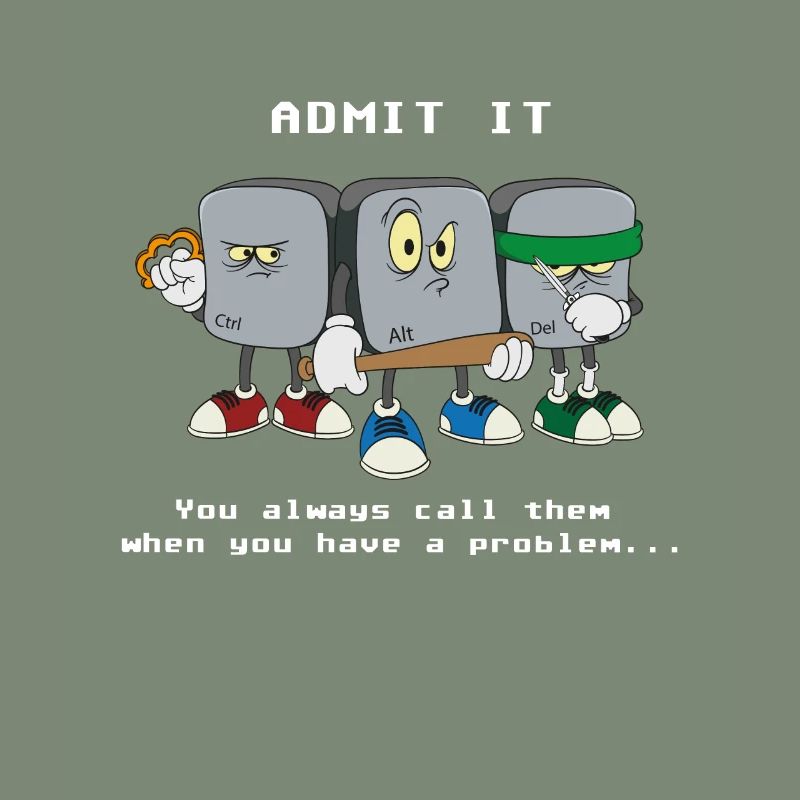 Programmeur informaticien Ctrl Alt Del Computer