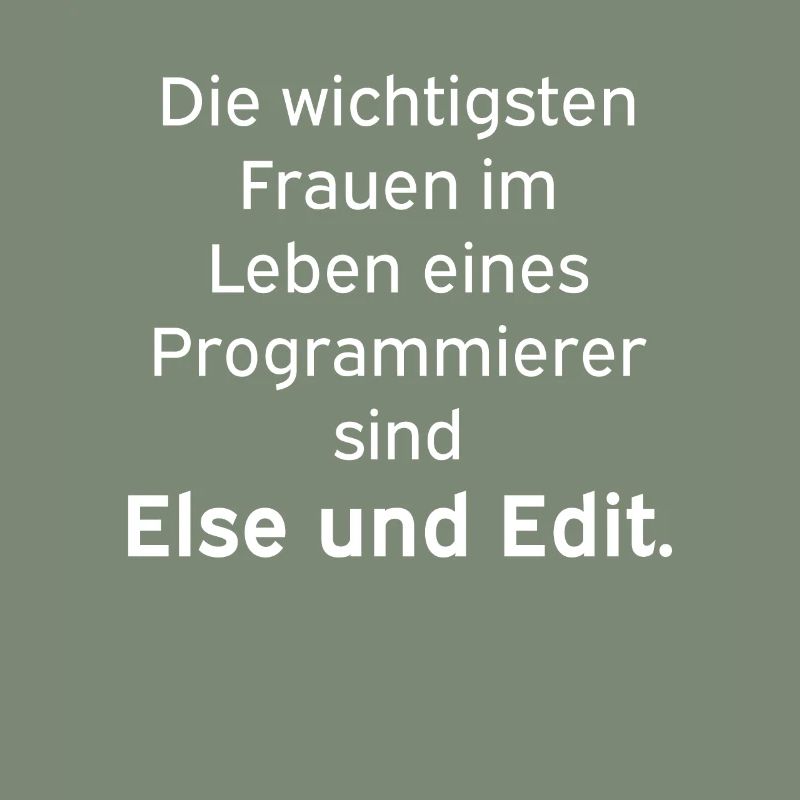 Else und Edit Programmierer Nerd Linux