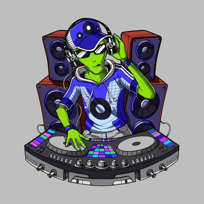 DJ extraterrestre de l'espace