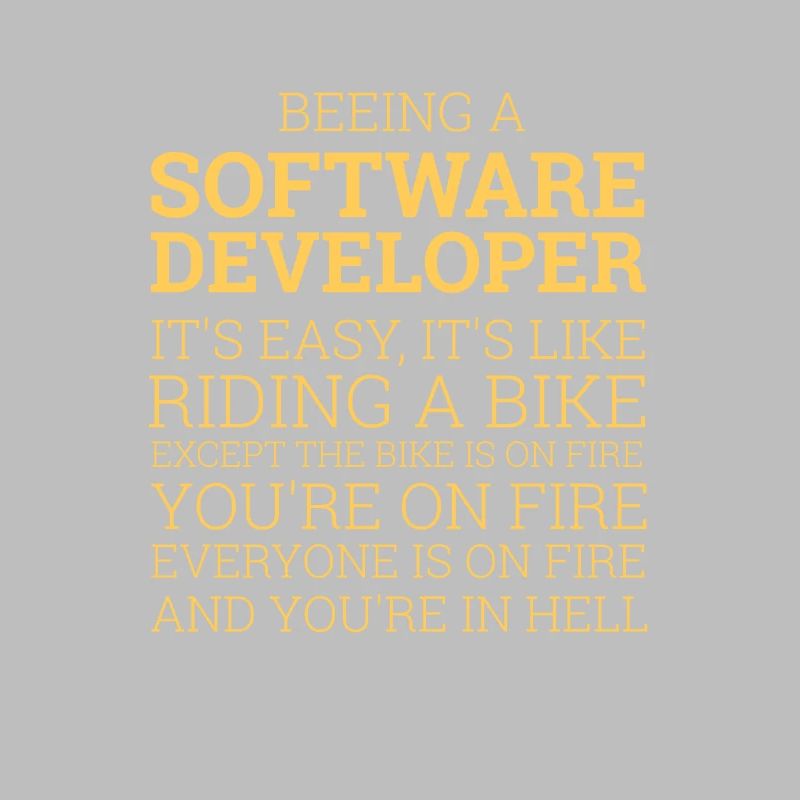 "Software Developer- Riding a Bike" | Programmer