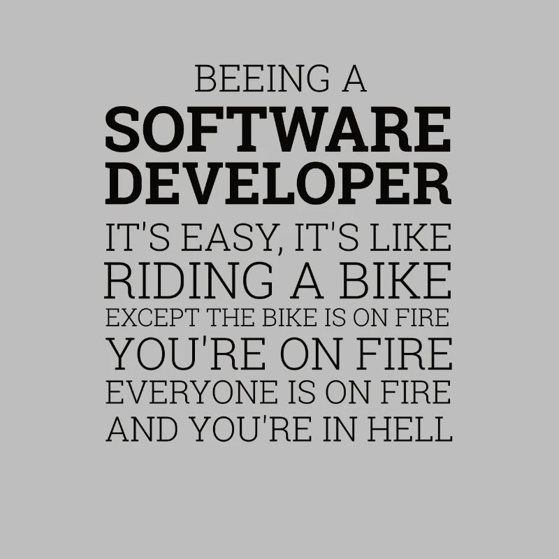 "Software Developer- Riding a Bike" | Computer