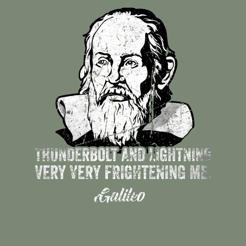 Thunderbolt lightning Galileo Philosopher Physics