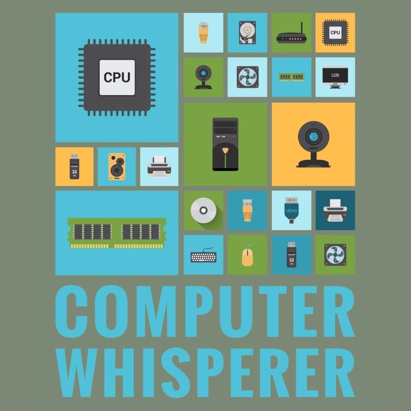 Computer Whisperer Funny IT Tech Support Help Desk