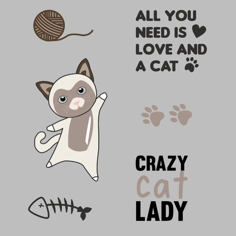 Chat mignon chat autocollant set de parole pattes