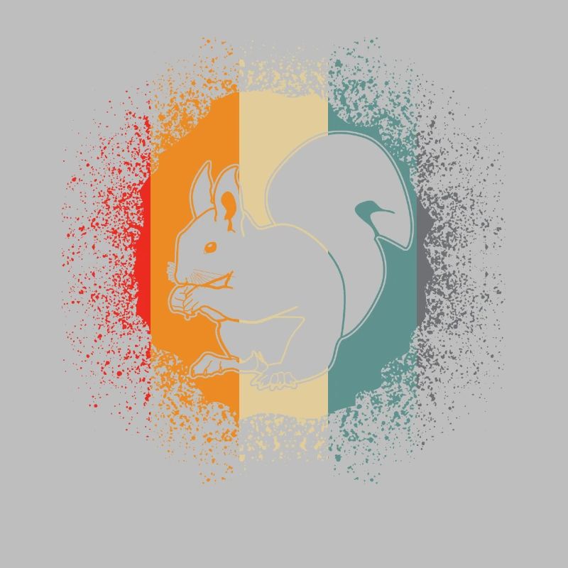 Eichhörnchen Squirrel - Retro Eichörnchen