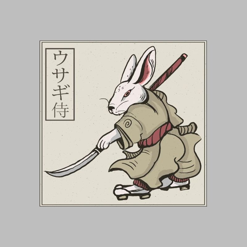 Samouraï de lapin d'art japonais avec épée
