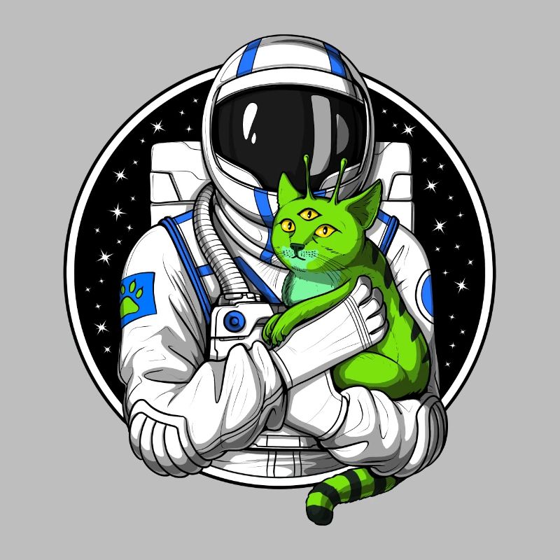 Chat étranger d’astronaute