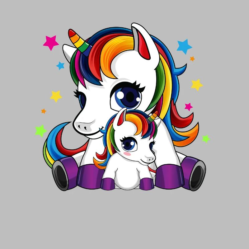 Mutter und Kind Einhorn - Muttertag