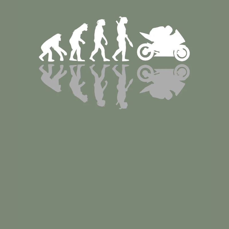 Evolution Motorrad Schatten Biker Enduro Geschenk