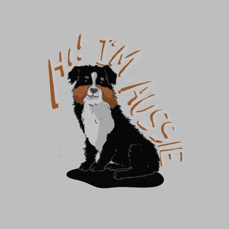 Ich bin ein Aussie Australian Shepard Hund