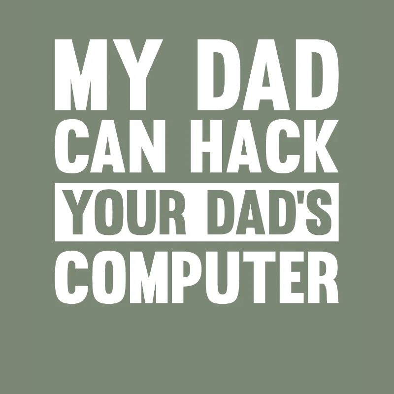 Hacker Hacking Code Computer papa Spruch Geschenk