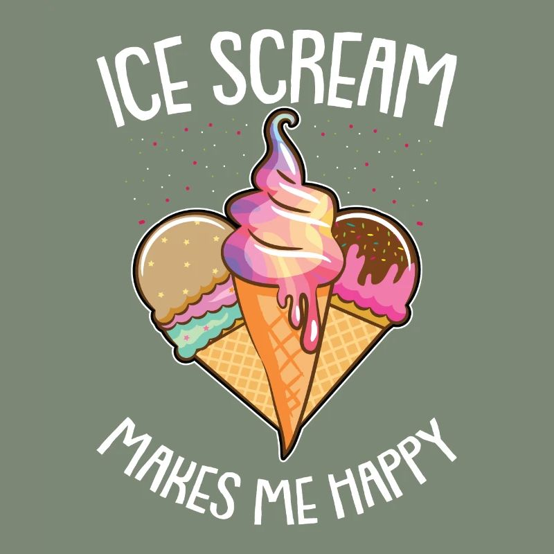 Eiskrem Eis Eiscreme Sommer Spruch Geschenk