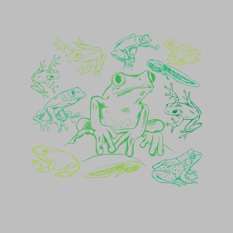 Tadpole Frog Toad Collage Frog Lovers