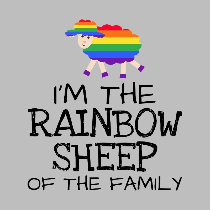 Rainbow sheep LGBT Spruch Geschenk Pride Rechte