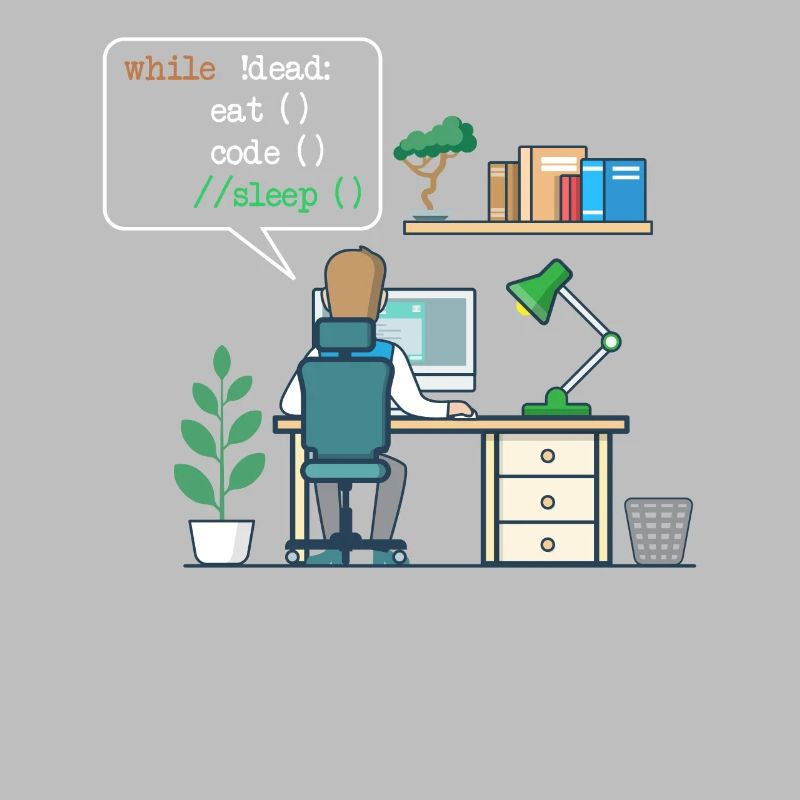 Eat Code Sleep | Funny Coder Programmeur