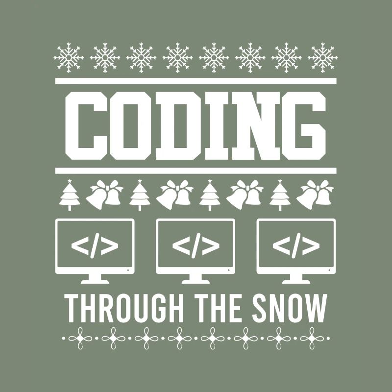 Coder Ugly Christmas Noël Coding through