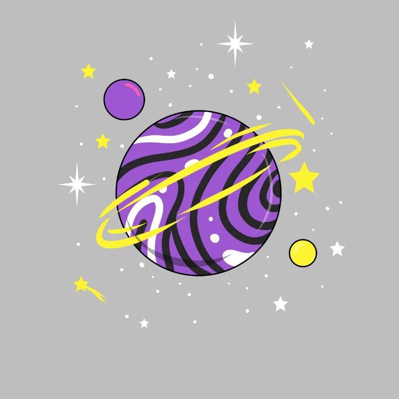 Nonbinary Space Planet Nonbinary Pride