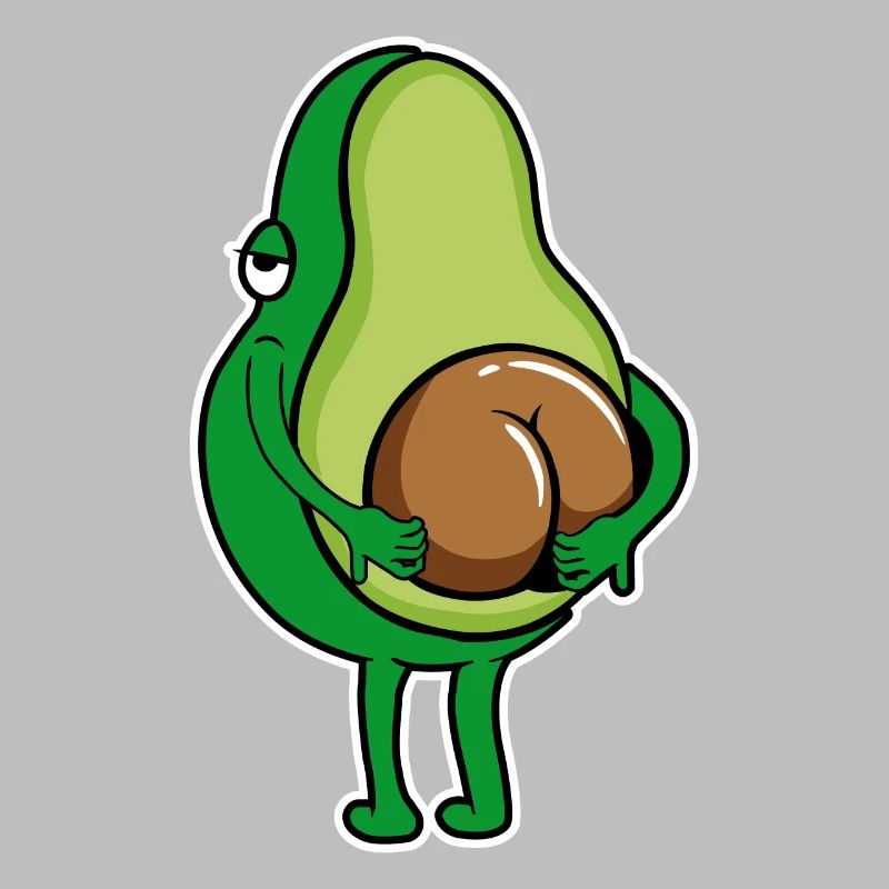 Avocat Ass Scratch Butt Avocat Lover Végétalien