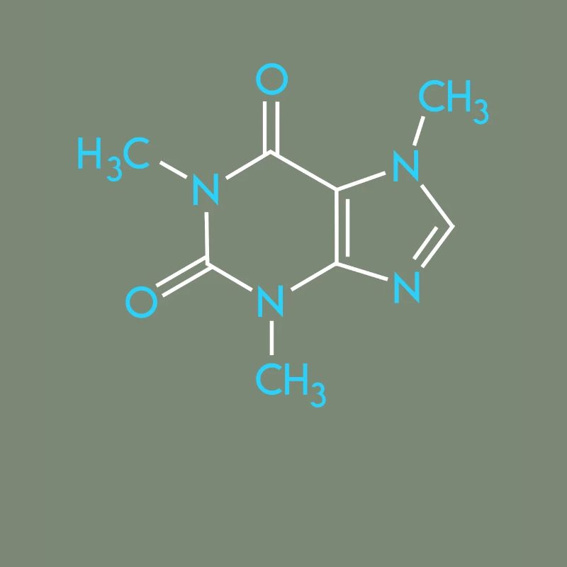 Formule de café Chimie Nerd Formule structurelle