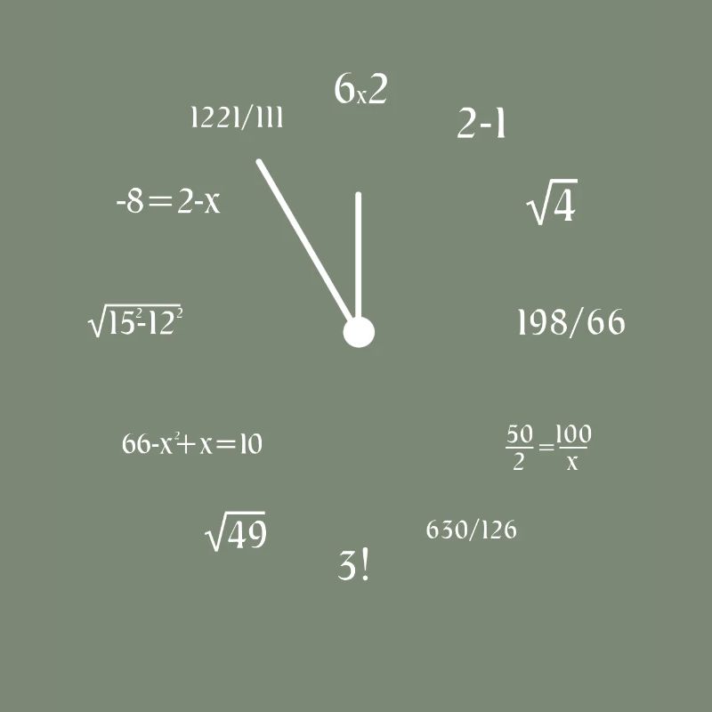 Math Clock Funny Mathematics Mathematician Meme
