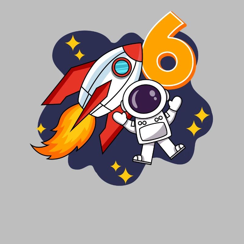 Astronaute spatial de 6 ans 6e anniversaire