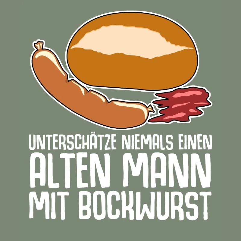 Bockwurst Wurst Alter Mann Bratwurst