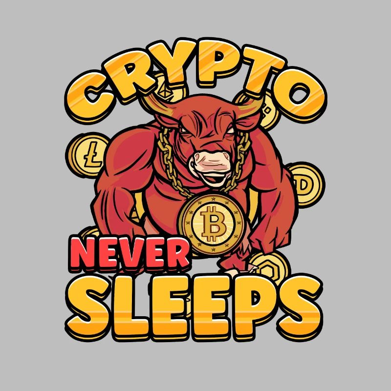 Crypto Never Sleeps Cryptocurrency BTC