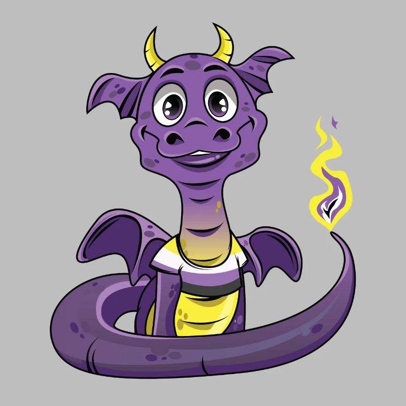 Nonbinary Pride Dragon Nonbinary