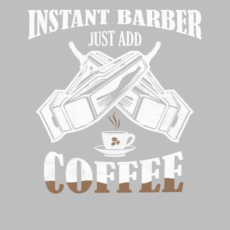 Instant Barber Il suffit d’ajouter café Coupe de cheveux Barbe