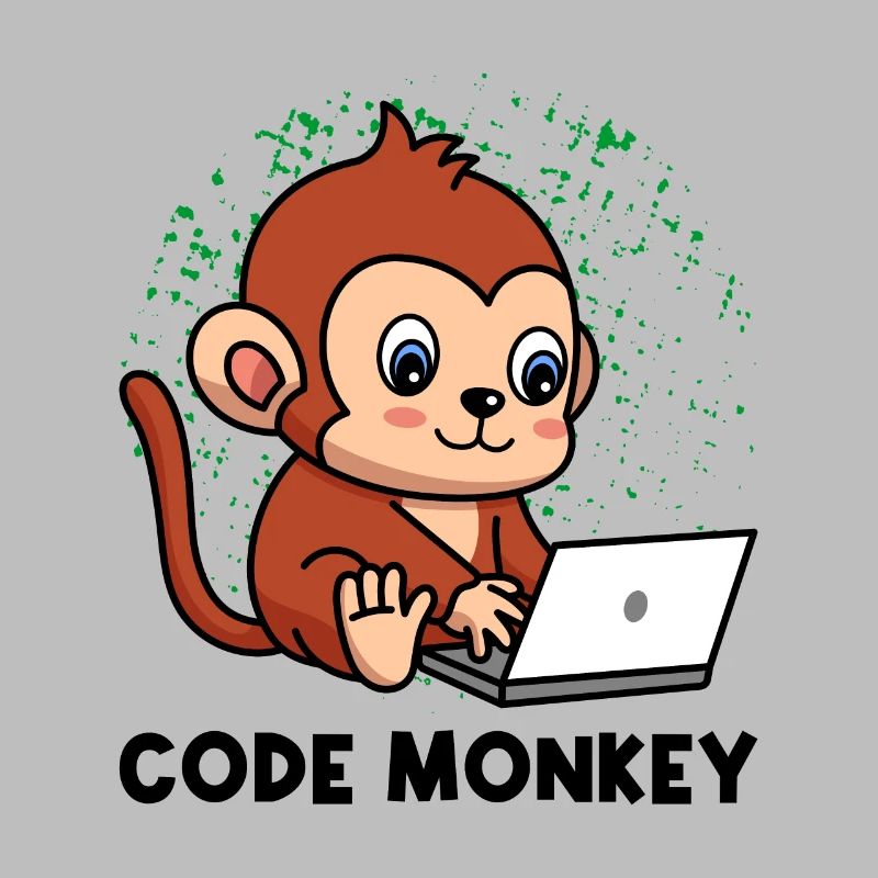 Code Monkey Programming Coder Computer Geek Develo