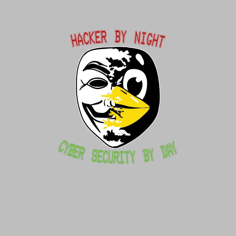 Lustiger Cyber Security Expert Linux Pinguin als