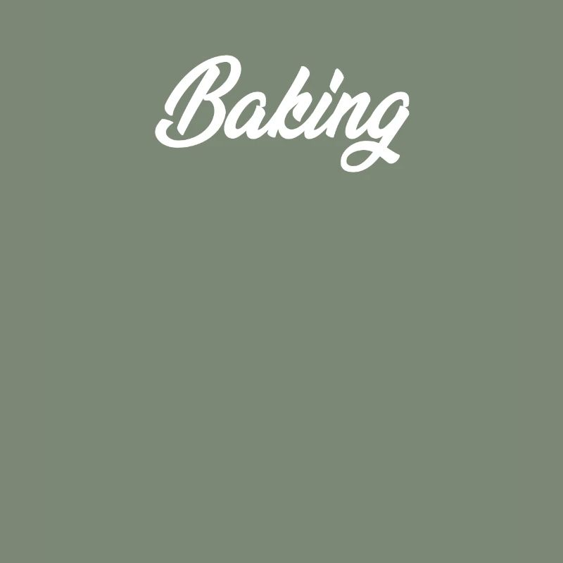 BAKING CURSIVE TEXT NOVELTY HOBBY