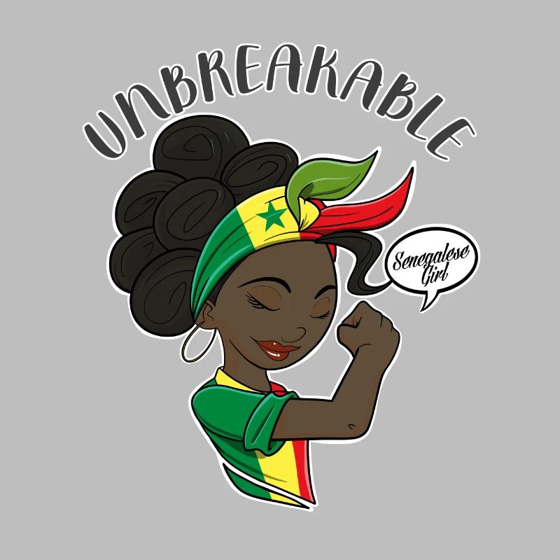 Fille sénégalaise Unbreakable Héritage sénégalais