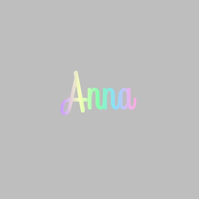 ANNA Rainbow Cursive minimaliste