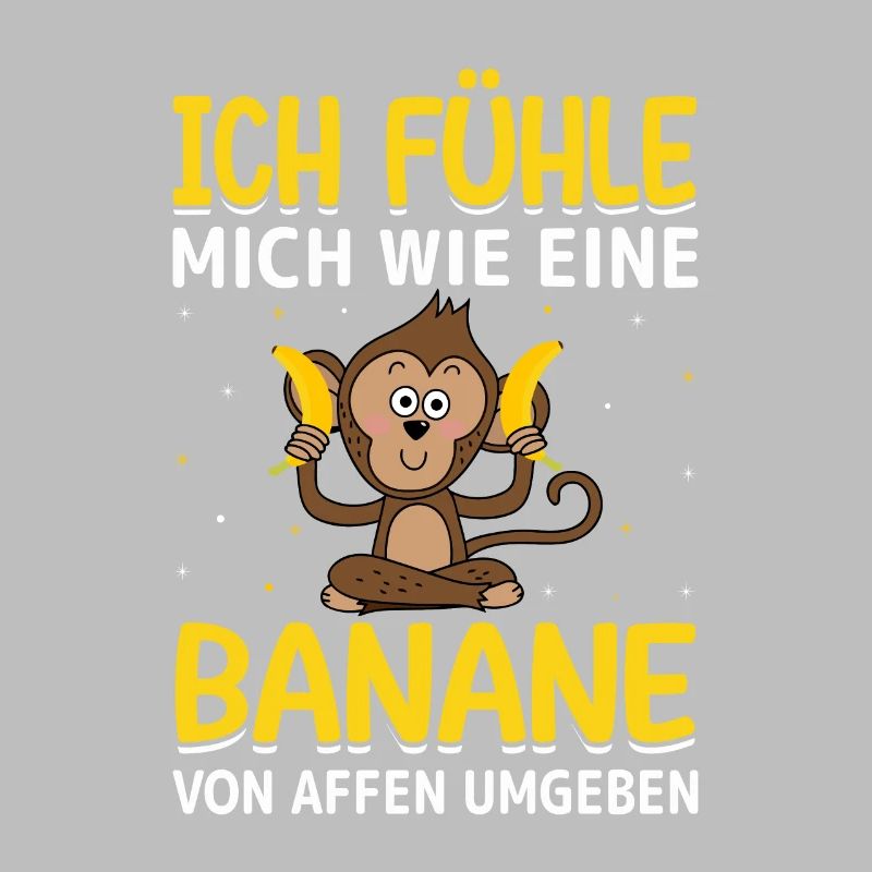 Banane Affe Sarkasmus lustiger Spruch