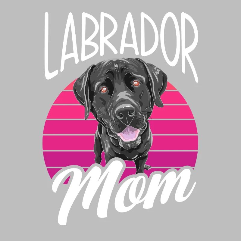 Schwarzer Labrador Labrador Mama