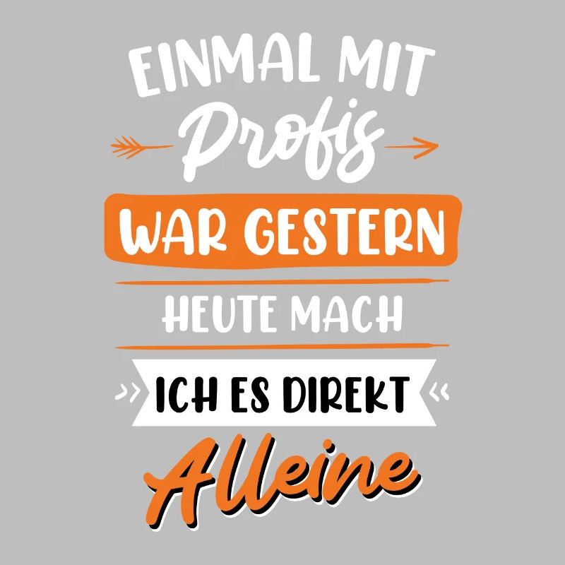 Einmal mit Profis war gestern