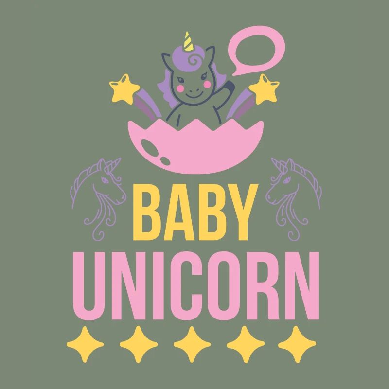 Bébé Einhorn Licorne