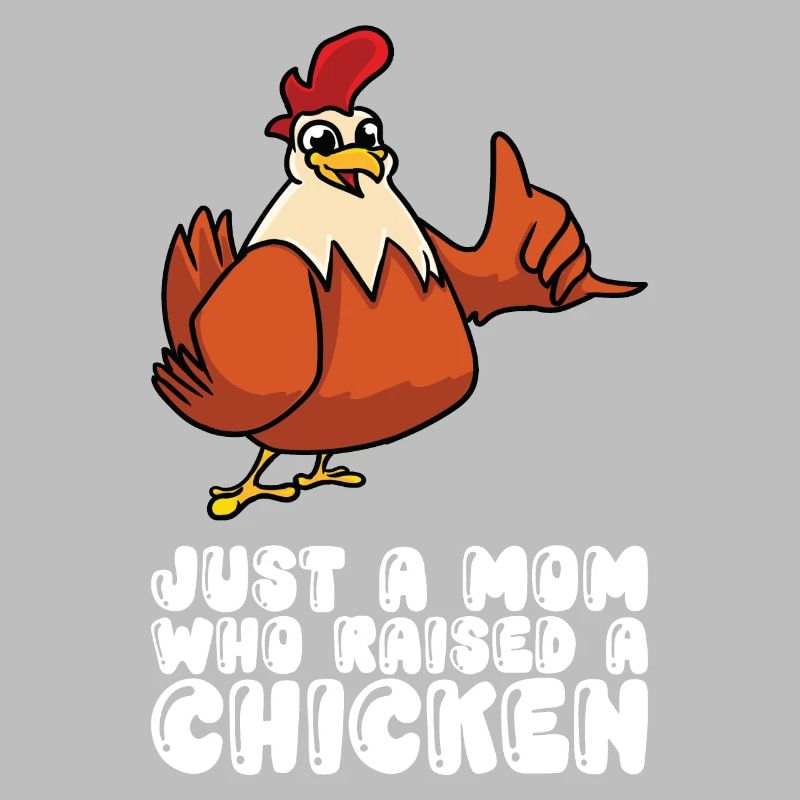 Une seule mère élevant un poulet