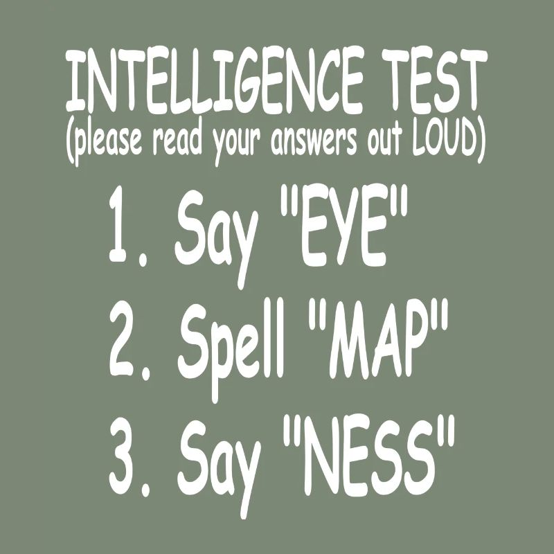 Drôle de test d’intelligence EYE MAP NESS Génial