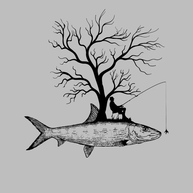 Graphic Tree - Fish Bone Fish