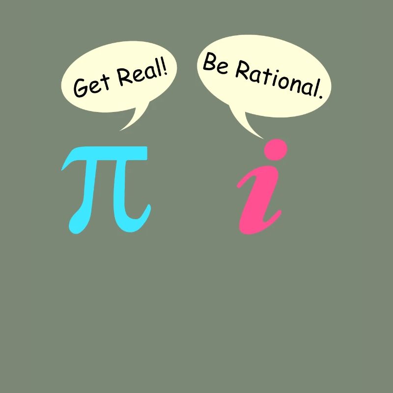 Math Saying Complex Number Pie get real