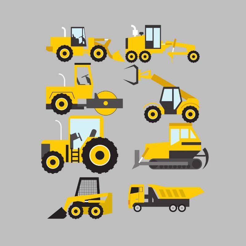 Baubagger Sammlung Funny Constructi